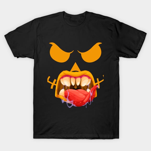 funny mouth and eyes pattern T-Shirt by funnyd